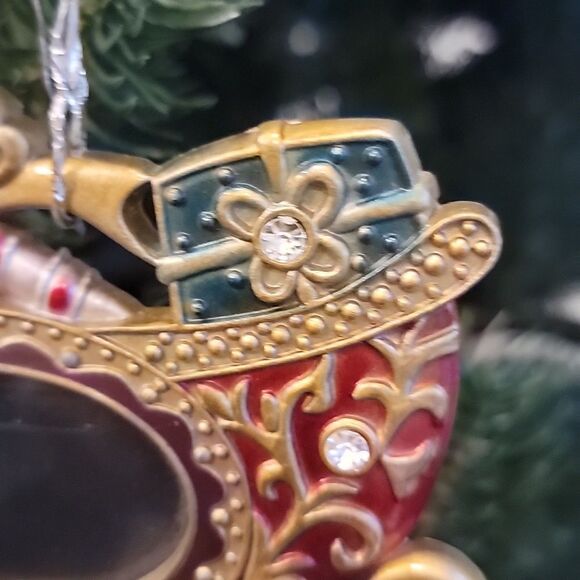 Christmas sleigh photo frame keepsake ornament - Picture 2 of 6